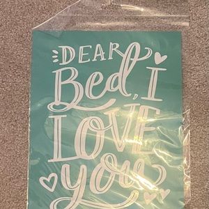 Chalk Couture size B transfer Dear Bed I Love You